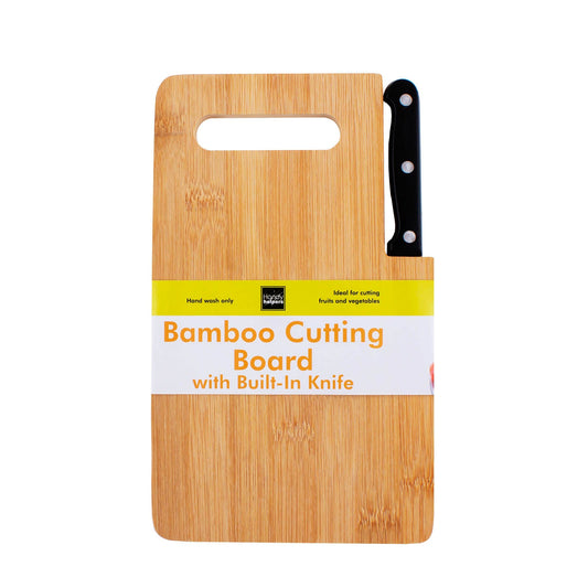 Bamboo Cutting Board  / Built-In Knife